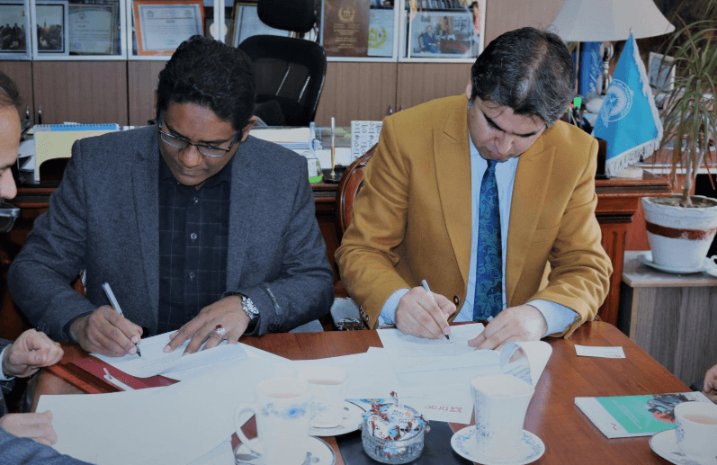 Signing an $18M Rural Development Project (CCAP) with MRRD, Afghanistan.