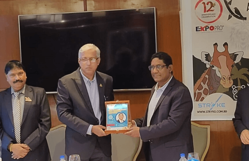 Mr. Hossain was honored for supporting Asia-Africa business groups, in presence of HQ leadership representation of Asia-Africa Chamber of Commerce.